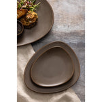 Olympia Ember Triangle Plates Mahogany 308x255mm (4 Pack) - JA556