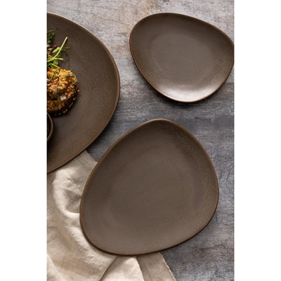 Olympia Ember Triangle Plates Mahogany 190x160mm (6 Pack) - JA559