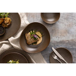 Olympia Ember Triangle Bowls Mahogany 245x220mm (4 Pack) - JA560