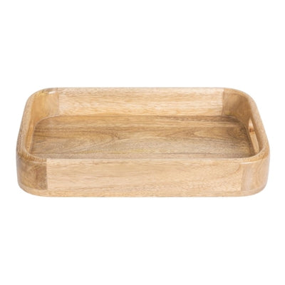 Olympia Mango Wood Deep Sided Rectangular Tray 190x300mm - JA887