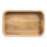 Olympia Mango Wood Deep Sided Rectangular Tray 190x300mm - JA887