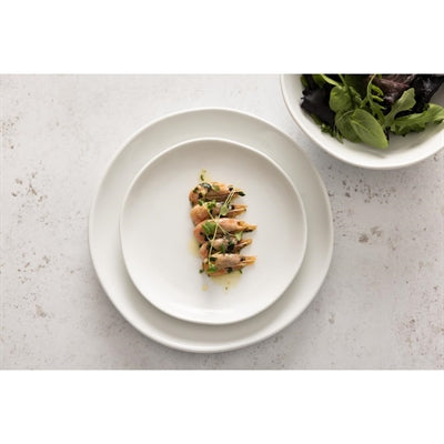 Olympia Chia Plates White 200mm (6 Pack) - JB176