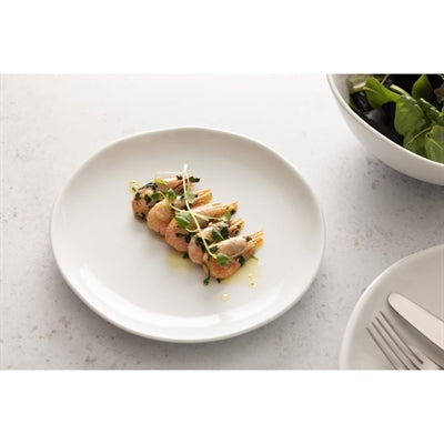 Olympia Chia Plates White 200mm (6 Pack) - JB176