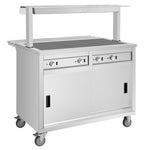 Buffalo Mobile Servery with Solid Heated Top 3x 1/1 GN - JB186