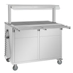 Buffalo Mobile Servery with Solid Heated Top 3x 1/1 GN - JB186