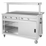 Buffalo Mobile Servery with Solid Heated Top 4x 1/1 GN - JB187