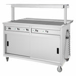 Buffalo Mobile Servery with Solid Heated Top 4x 1/1 GN - JB187