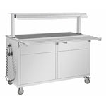 Buffalo Mobile Servery with Solid Heated Top 4x 1/1 GN - JB187