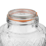 Olympia Geo Glass Clip-Top Drinks Dispenser with Wire Stand 8Ltr - JB379