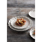 Olympia Bloom Scalloped Bowls White 230mm (6 Pack) - JB396