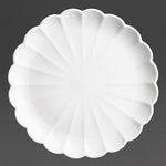 Olympia Bloom Scalloped Plates White 276mm (4 Pack) - JB395