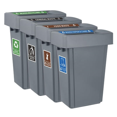 Jantex Slim Bin Label - Mixed Paper & Card - JB490
