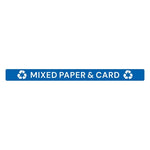 Jantex Slim Bin Lid Label - Mixed Paper & Card - JB491