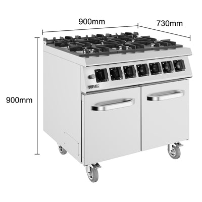 Buffalo 700 Series Gas Range Cooker - JB963