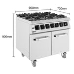 Buffalo 700 Series Gas Range Cooker - JB963