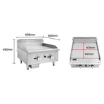Buffalo Natural Gas Griddle 600mm - JE095