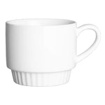 Olympia Café Stacking Mugs White 340ml (6 Pack) - JF994