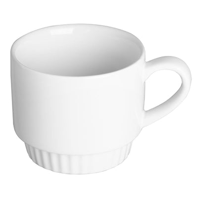Olympia Café Stacking Mugs White 340ml (6 Pack) - JF994