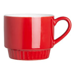 Olympia Café Stacking Mugs Red 340ml (6 Pack) - JF995