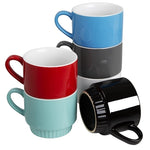 Olympia Café Stacking Mugs Red 340ml (6 Pack) - JF995