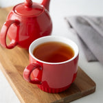 Olympia Café Stacking Mugs Red 340ml (6 Pack) - JF995
