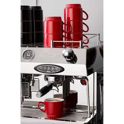 Olympia Café Stacking Mugs Red 340ml (6 Pack) - JF995