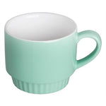 Olympia Café Stacking Mugs Aqua 340ml (6 Pack) - JF996