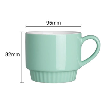 Olympia Café Stacking Mugs Aqua 340ml (6 Pack) - JF996