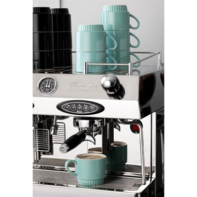 Olympia Café Stacking Mugs Aqua 340ml (6 Pack) - JF996