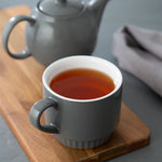 Olympia Café Stacking Mugs Charcoal 340ml (6 Pack) - JF997
