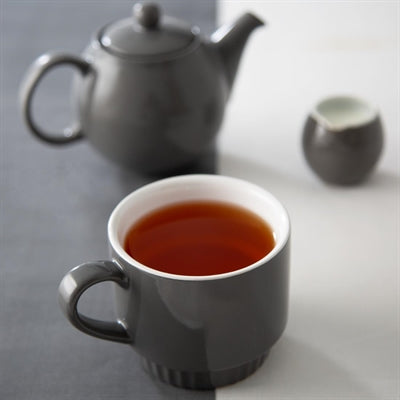 Olympia Café Stacking Mugs Charcoal 340ml (6 Pack) - JF997