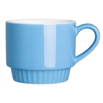Olympia Café Stacking Mugs Blue 340ml (6 Pack) - JF998