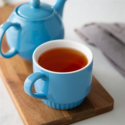 Olympia Café Stacking Mugs Blue 340ml (6 Pack) - JF998