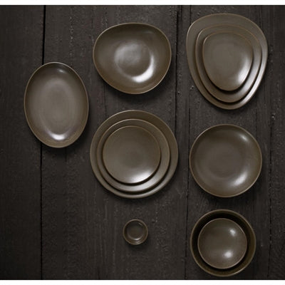 Olympia Ember Oval Bowls Mahogany 265x200mm (4 Pack) - JK179