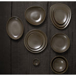 Olympia Ember Oval Bowls Mahogany 265x200mm (4 Pack) - JK179