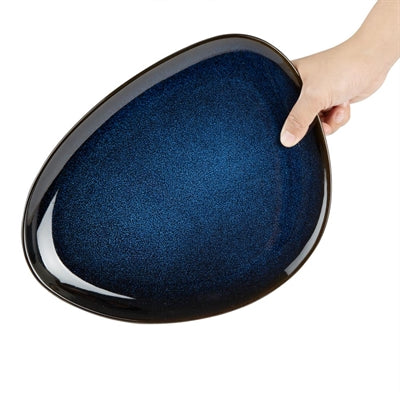 Olympia Luna Triangular Plates Midnight Blue 275x210mm (6 Pack) - JK242