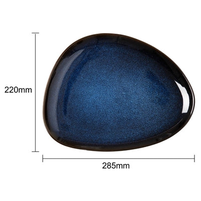 Olympia Luna Triangular Plates Midnight Blue 275x210mm (6 Pack) - JK242