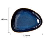 Olympia Luna Triangular Bowls Midnight Blue 228x175mm (6 Pack) - JK244