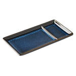 Olympia Luna Rectangular Dipping Plates Midnight Blue 204x105mm (6 Pack) - JK247