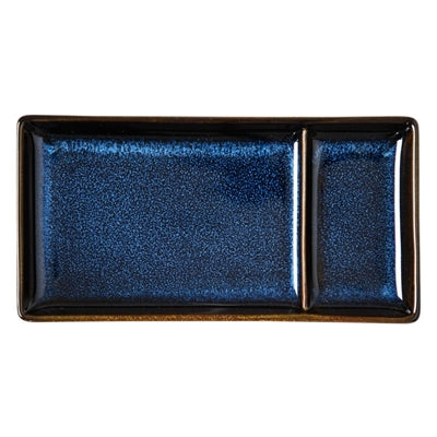 Olympia Luna Rectangular Dipping Plates Midnight Blue 204x105mm (6 Pack) - JK247