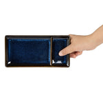 Olympia Luna Rectangular Dipping Plates Midnight Blue 204x105mm (6 Pack) - JK247