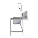 Classeq Pass Through Dishwasher Table with Spray Mixer T15SENL - JK260