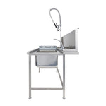Classeq Pass Through Dishwasher Table with Spray Mixer T15SENL - JK260