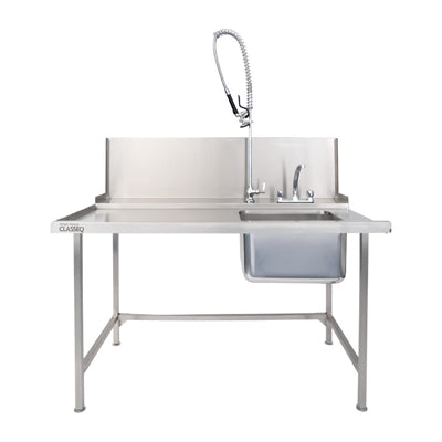 Classeq Pass Through Dishwasher Table with Spray Mixer T15SENL - JK260