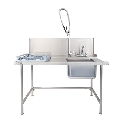 Classeq Pass Through Dishwasher Table with Spray Mixer T15SENL - JK260