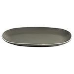 Olympia Chia Oval Plates Charcoal 280x135mm (6 Pack) - JK492