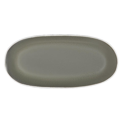 Olympia Chia Oval Plates Charcoal 280x135mm (6 Pack) - JK492