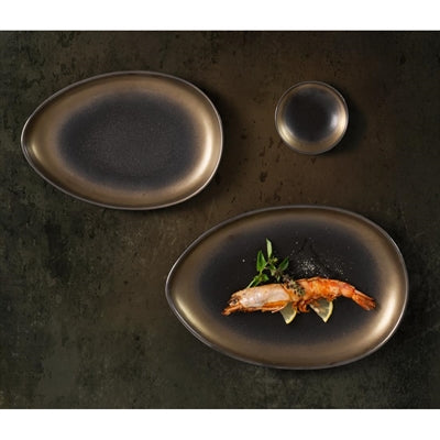Olympia Ochre Teardrop Plate - 310x210x33mm (4 Pack) - JK496