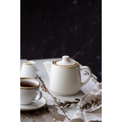 Olympia Kiln Teapots Chalk 650ml (4 Pack) - JM588