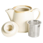 Olympia Kiln Teapots Chalk 650ml (4 Pack) - JM588